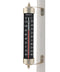 8.5" Thermometer High Contrast Black  (Satin Nickel) - YourGardenStop