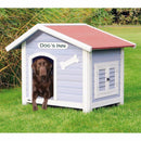 Solid Pine Wood Weatherproof Dog House with Adjustable Feet - YourGardenStop