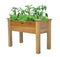 Raised Garden Bed Planter Box in Solid Cedar Wood in Natural Finish 34 inch - YourGardenStop