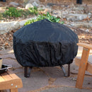 Heavy Duty 34" Fire Pit Deep Steel Cauldron w/Screen Stand & Cover - YourGardenStop