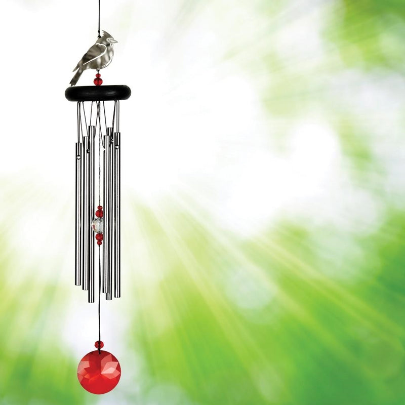 Woodstock Chimes The Crystal Chimes, Cardinal or Hummingbird - YourGardenStop