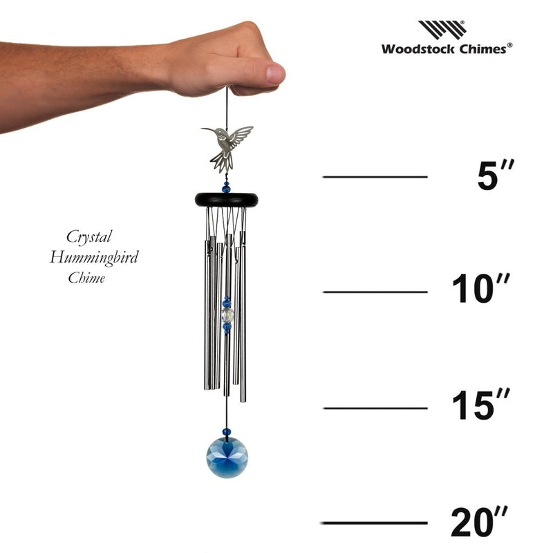 Woodstock Chimes The Crystal Chimes, Cardinal or Hummingbird - YourGardenStop