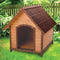 Medium 30 inch Solid Wood Dog House with Waterproof Shingle Roof - YourGardenStop