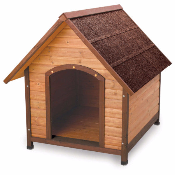 Medium 30 inch Solid Wood Dog House with Waterproof Shingle Roof - YourGardenStop