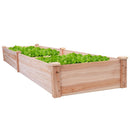 Solid Wood 8 ft x 2 ft Raised Garden Bed Planter - YourGardenStop