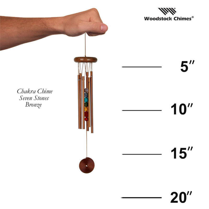 Woodstock Chakra Chime - Seven Stones (Various Styles) - YourGardenStop