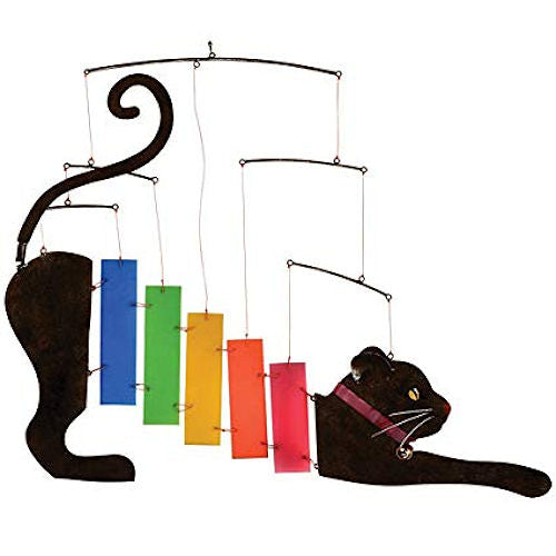 Rainbow Kittie Metal & Glass Mobile - YourGardenStop