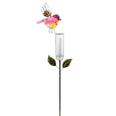 Bird Rain Gauge Stake (Pink, Orange, Blue & Green) - YourGardenStop